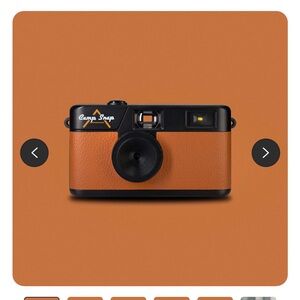 Camp Snap Orange and Black Camera